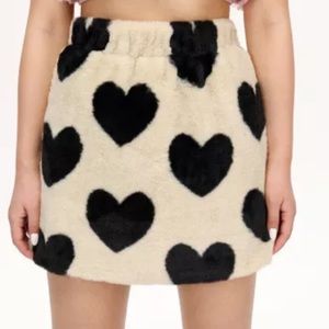 Fuzzy Heart skirt